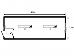Блок-контейнер 6м жилой для строительных объектов в Курчатове